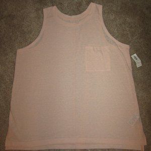 Old Navy women's XL high neck peach linen blend tank